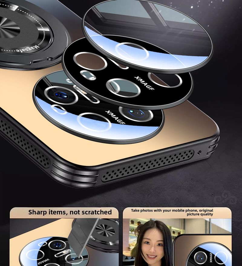 Huawei Mate70Pro+ Mate60RS Magnetic Phone Case With 360 Rotating Stand Anti-Scratch Matte Cover Shockproof_voghion.com