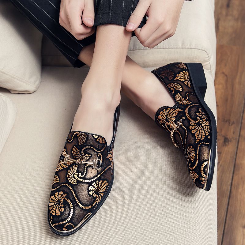 British Work Lazy Leather Casual Disco Hairdressers, Fashionable Men's Shoes, Wedding Shoes_voghion.com