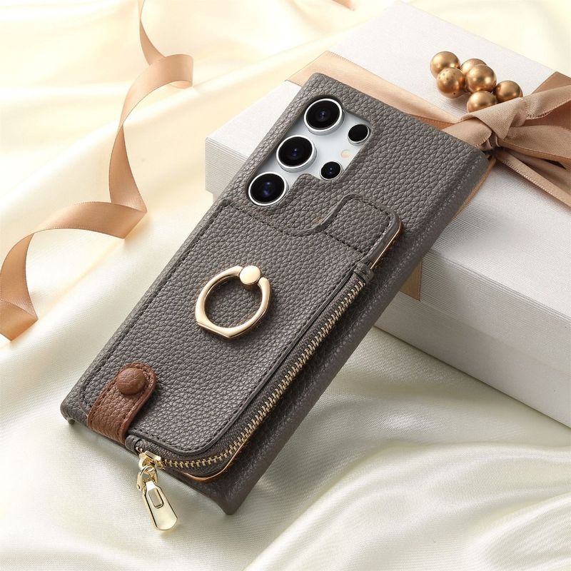 Telefon Kılıfı Samsung Galaxy S23 FE S25 S24 Plus S22 S21 Ultra A15 A25 A35 A55 A05 A06 A16 A36 Cüzdan Kart Yuvası Deri Kılıf_voghion.com