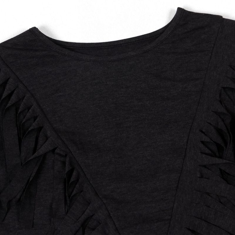 Vêtements pour femmes, ensemble deux pièces confortable et décontracté à pompons élastiques_voghion.com