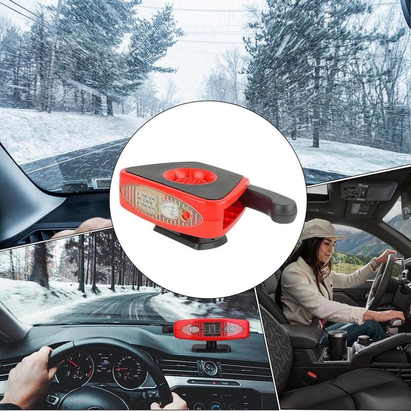 Autotilan huurteenpoisto Kannettava tuulilasi Deer Heater Välittömästi lämmitettävä auto_voghion.com