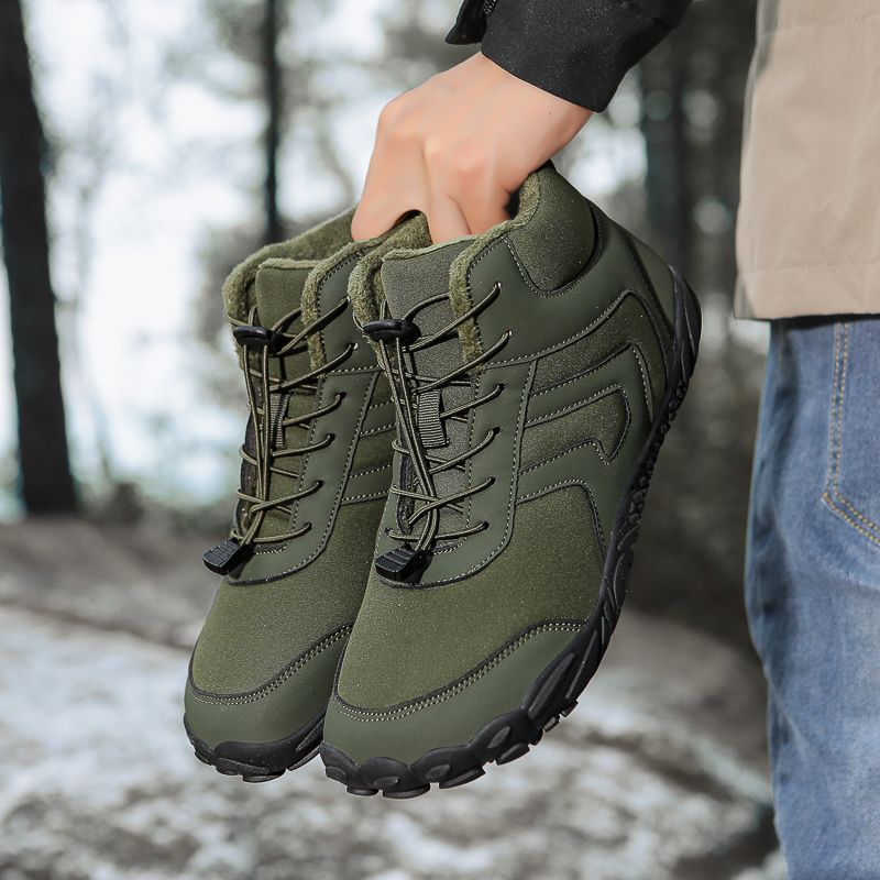 2025 Neue grenzüberschreitende Baumwollschuhe für Herren und Damen, mit Fleece gefüttert, warm, lässig, für Paare, bequem, für zu Hause, dicke Baumwollstiefel_voghion.com