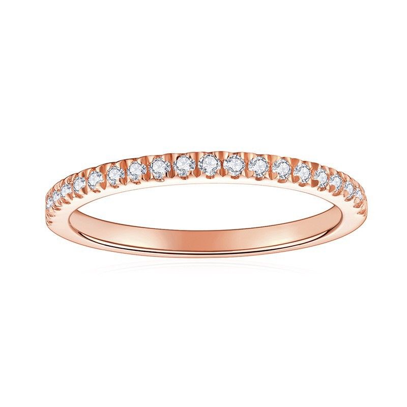 Stapelbare ringset met Moissanite van 18 karaat verguld sterlingzilver (S925) voor dames, elegante geometrische minimalistische sieraden in wit/geel (Amerikaanse maat 5-9)_voghion.com
