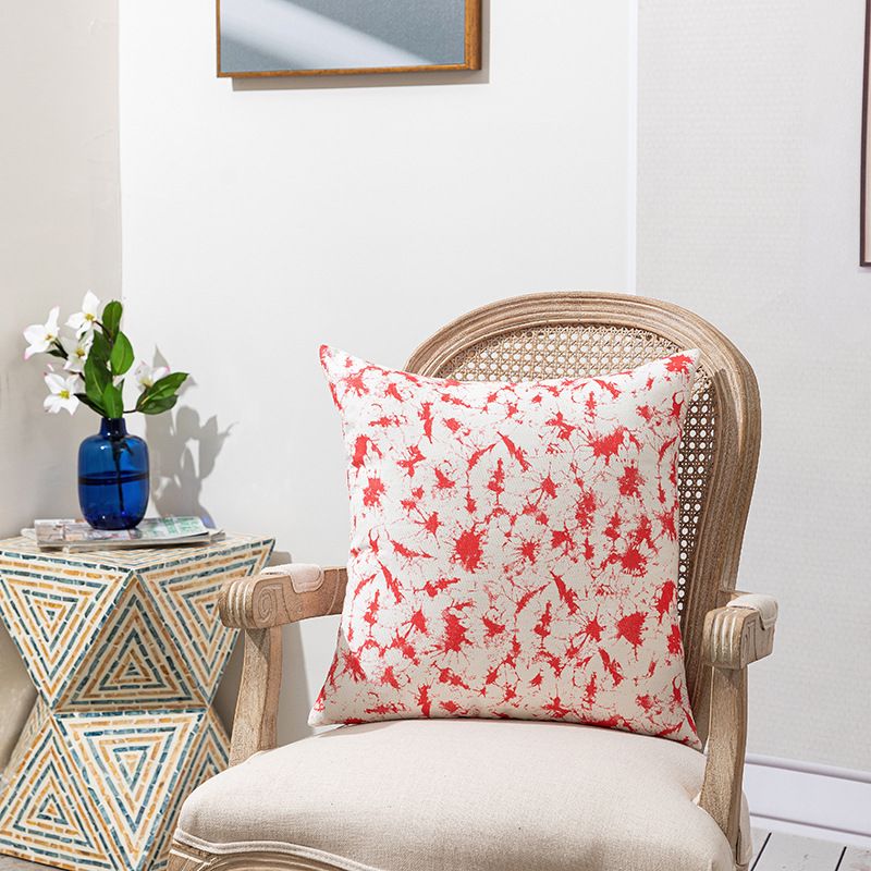 Housse de coussin de canapé imprimée recto verso, moderne, simple, fraîche, abstraite, colorée, géométrique irrégulière_voghion.com
