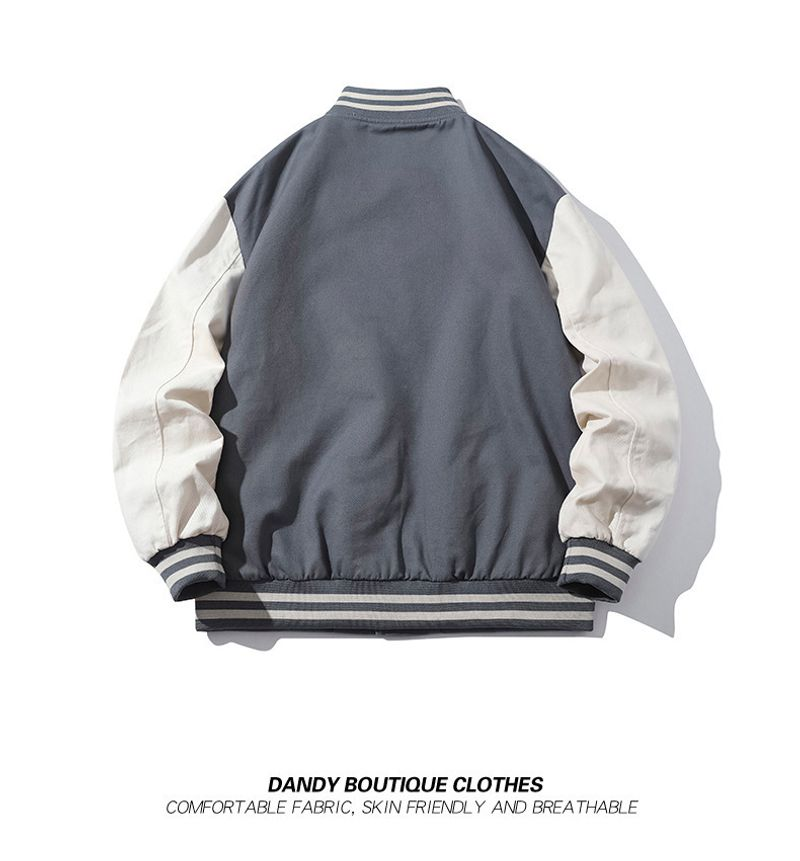 2021 neue Jacke Trend Baseball Neck Strickjacke Overlay Mode Casual Top für Männer_voghion.com