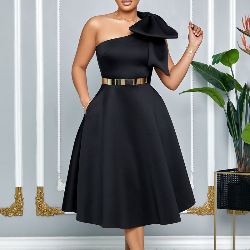 Îmbrăcăminte pentru femei Rochie sexy de culoare pură Rochie de banchet_voghion.com