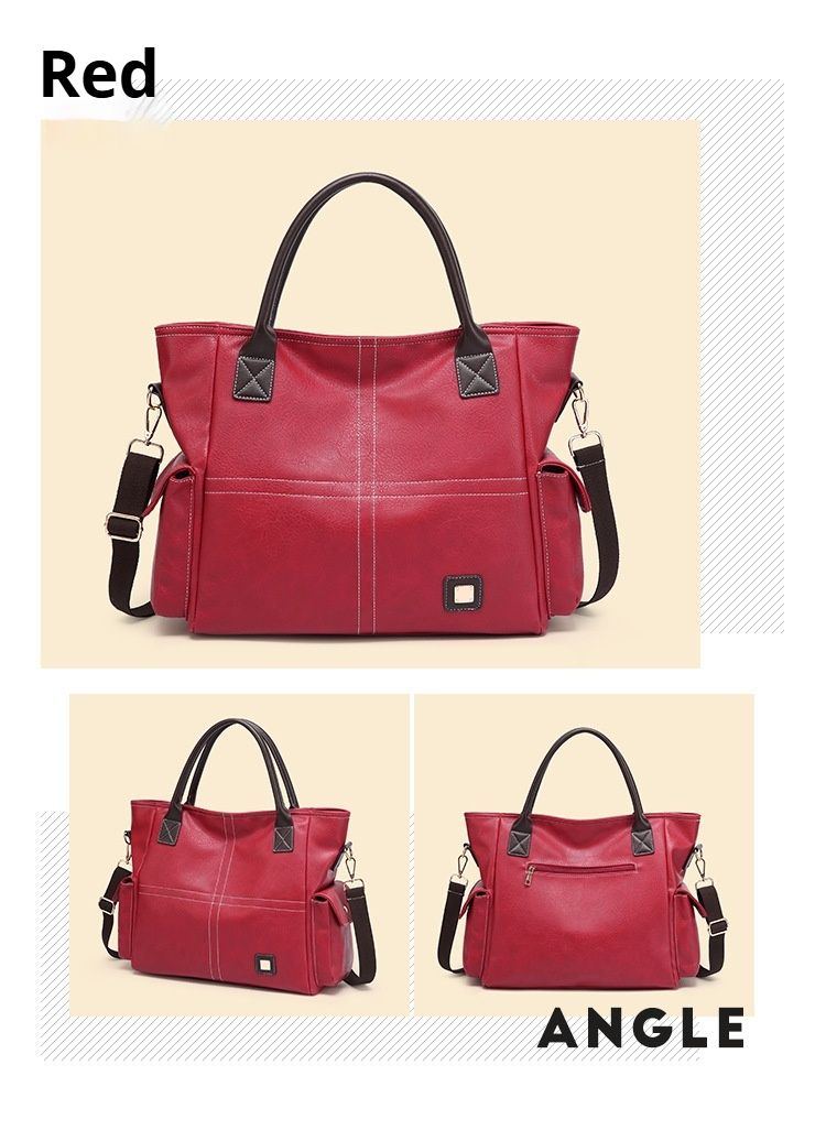 Borsa a tracolla da donna, borsa a mano in pelle PU, alla moda, con tracolla regolabile_voghion.com