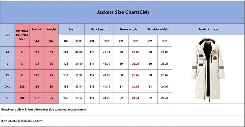 Men's Clothing New Down Jacket Men's Long Style Below The Knee Trend Mid Length Couple Trendy Brand Thickened Men's Coat Tiger Head Style_voghion.com