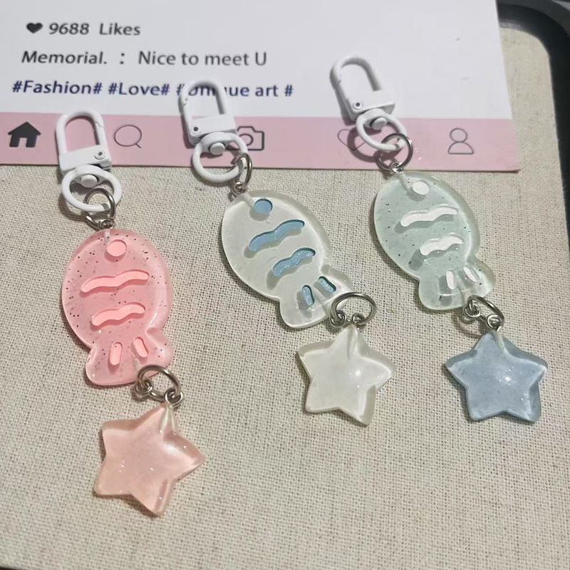 Crystal Colorful Fish Keychain Girl's Pendant Jewelry_voghion.com