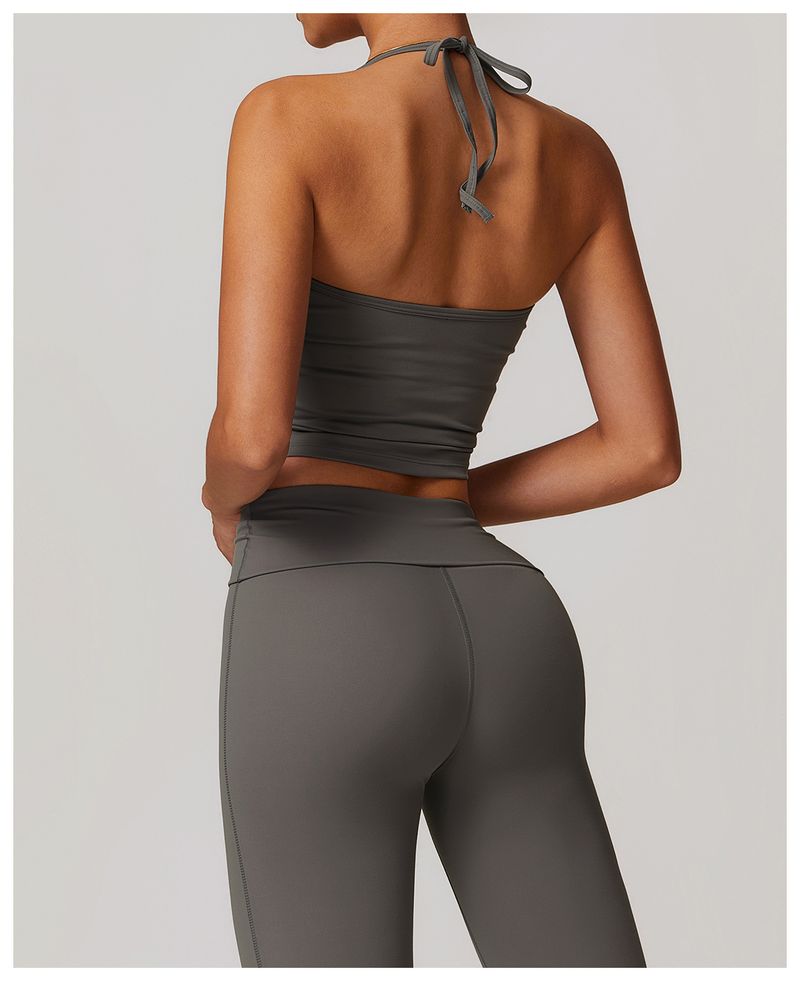 Damen-Yoga-Sport-BH mit integrierten Polstern, verstellbarem, überkreuztem Rückengurt, atmungsaktivem, schnell trocknendem Workout-Tanktop für Fitness_voghion.com