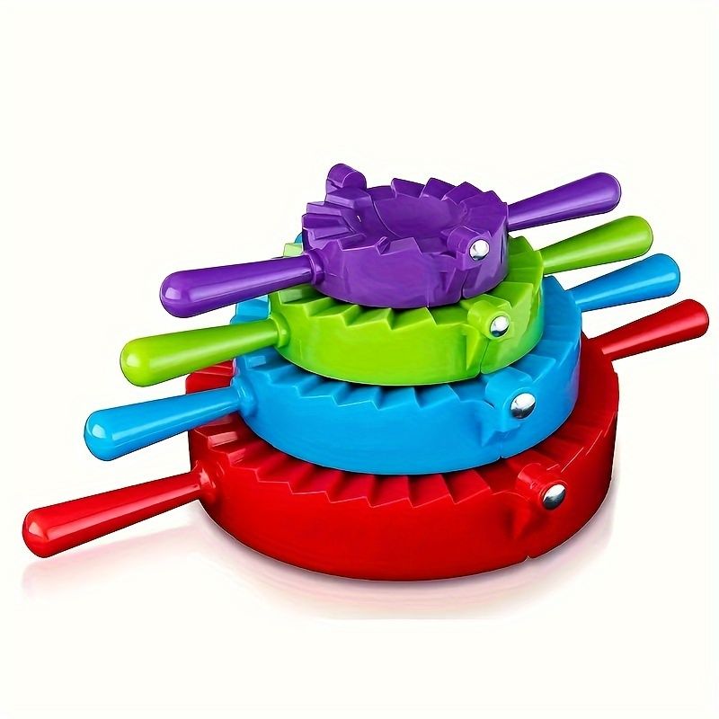 4pcs, Dumpling Maker Kit-Mold Ravioli, Empanadas, Gyozas, Pot Stickers, Jamaican Beef Patties, Pierogi, Calzones Home and Restaurant Use_voghion.com