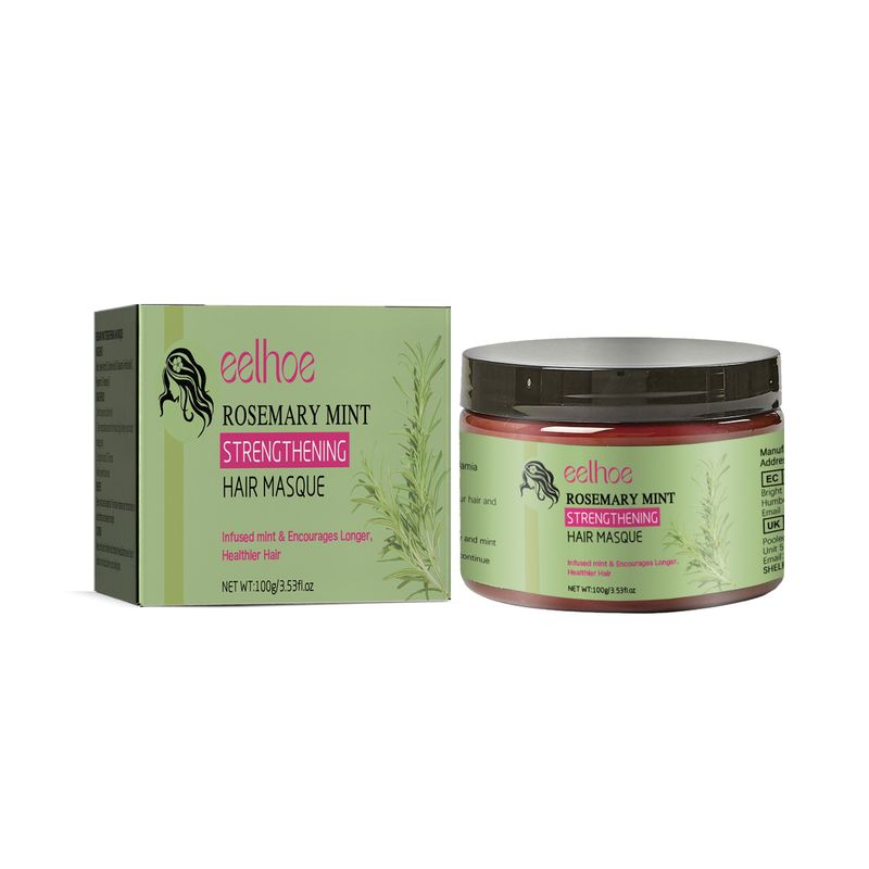 Rosmarin-Haarmaske, Reparatur von Schäden, Behandlung von trockenem Haar, Anti-Frizz, nährende, magische Behandlung, tiefenwirksame feuchtigkeitsspendende Haarmaske_voghion.com
