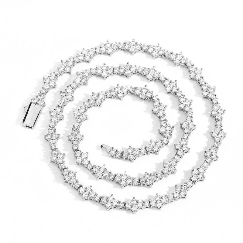 Erkek Takı Hip Hop Erkek Kolye 6.5mm Yaylı Toka Uçak Tenis Zinciri Zirkonyum Kolye Takı Kadın_voghion.com