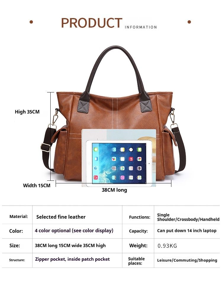 Borsa a tracolla da donna, borsa a mano in pelle PU, alla moda, con tracolla regolabile_voghion.com