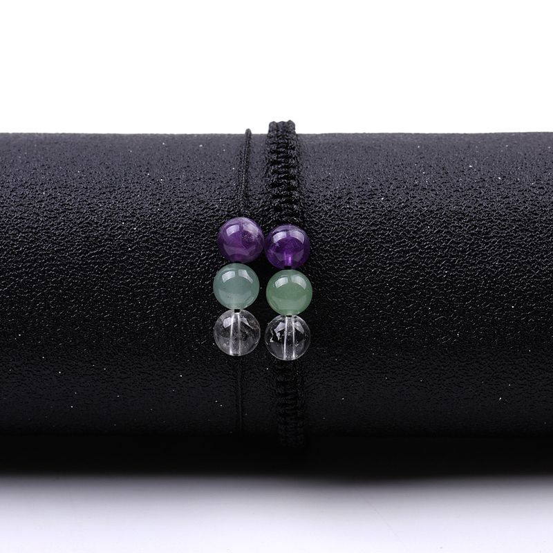 Ensemble de bracelets pour couple en lapis-lazuli et améthyste – Bijoux tressés en quartz rutile doré et pierre de raisin, cadeau en pierres précieuses naturelles pour couples_voghion.com