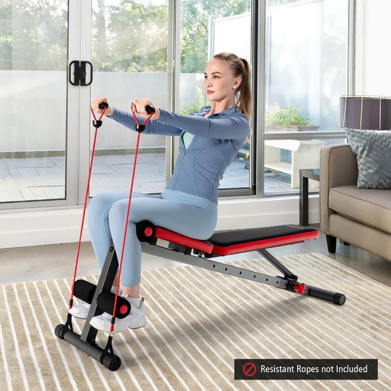 Strong And Tough Construction Multi-function Weight Bench With Adjustable Backrest_voghion.com