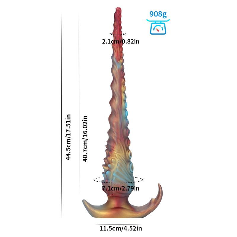 Plug anale SM indossabile per adulti, da 2 kg, a forma di polpo, super spesso e lungo, di colore misto, giocattolo sessuale per masturbarsi anale._voghion.com