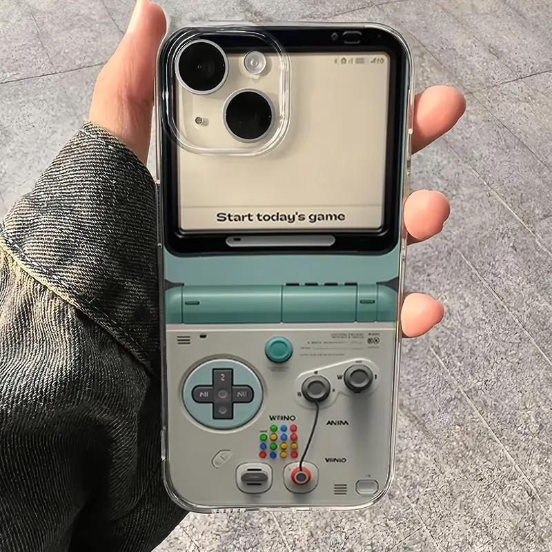 Handheld Game Console Suitable For IPhone 16 Cartoon 15 Plus Simple 14/13 Pro Max Phone Case_voghion.com