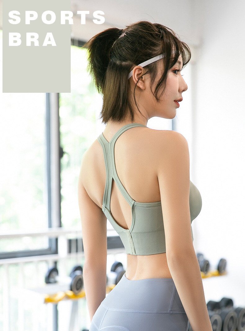 SUPERFLOWER New row buckle back adjustable Ms. sports good quick-drying shockproof yoga running fiess bra_voghion.com