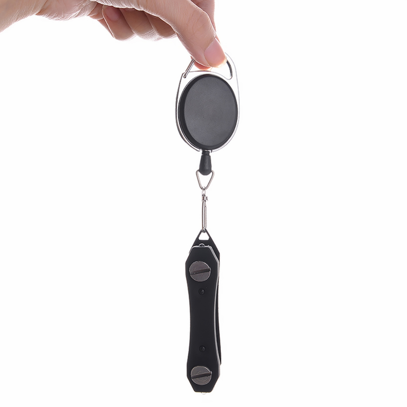 SportLife Durevole Corda di Nylon Anti Perso Portachiavi Rinculo Clip Retrattile Portachiavi Esterno_voghion.com