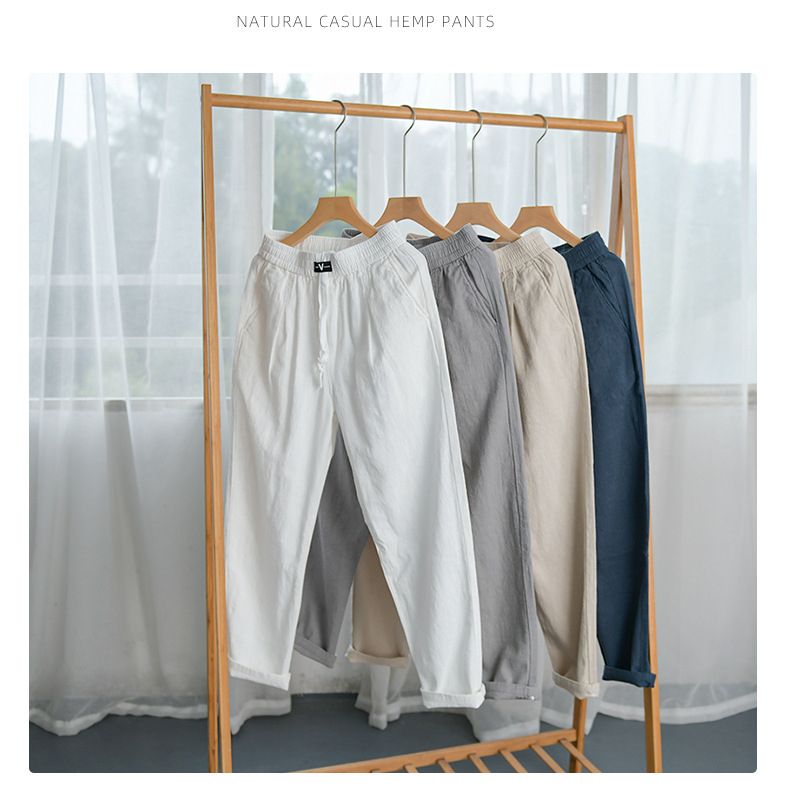 2024 Fréijoer Summer Nei Léngen Cargo Hosen fir Casual Schnür Dënn Grouss Täsch Hosen Streetwear Männer FY7101_voghion.com