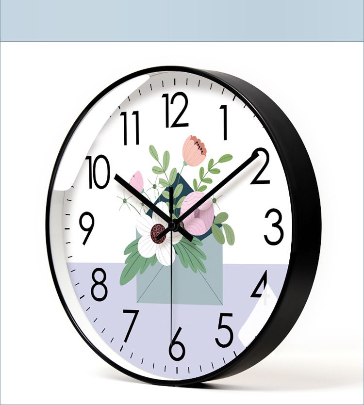 Yipula 6919 Fresh Style Living Room Modern Creative Wall Watch Light Luxury Ultra-Quiet Quartz Clock_voghion.com
