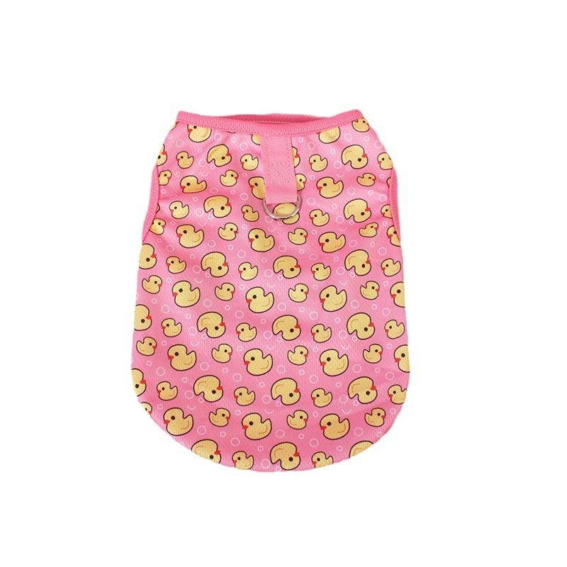 Pet Clothes For Small And Medium Teddy Bichon Dogs Summer Duck T Cat Vest Breathable Non-Stick Hair_voghion.com