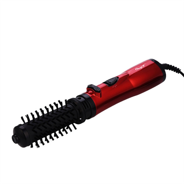 CkeyiN Spazzola per asciugacapelli 2 in 1 Spazzola per rotazione ad aria calda Arricciacapelli Lisciante Styling Auto-rotante Ionico Rotondo Asciugacapelli Volumizzante_voghion.com