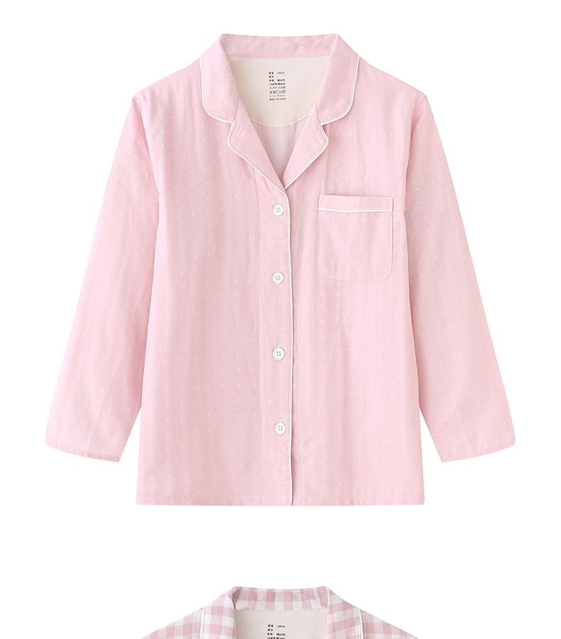 Pijamas para niños Ropa para el hogar Conjunto de pijamas familiares de algodón con doble hilo para niños_voghion.com