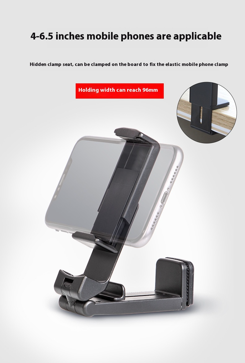Best-Selling Travel Phone Stand - Foldable 360° Rotating Desktop Clip-On Stand For Lazy Viewing & On-the-Go Use_voghion.com