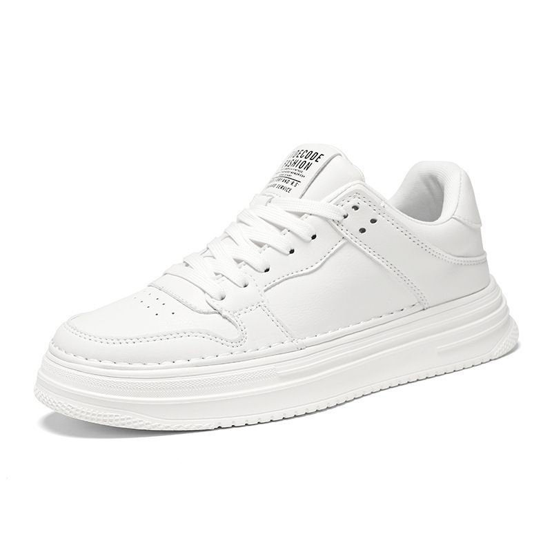 Summer New Breathable Versatile Thick Bottom White Men's Sports And Leisure Board Trendy Shoes_voghion.com
