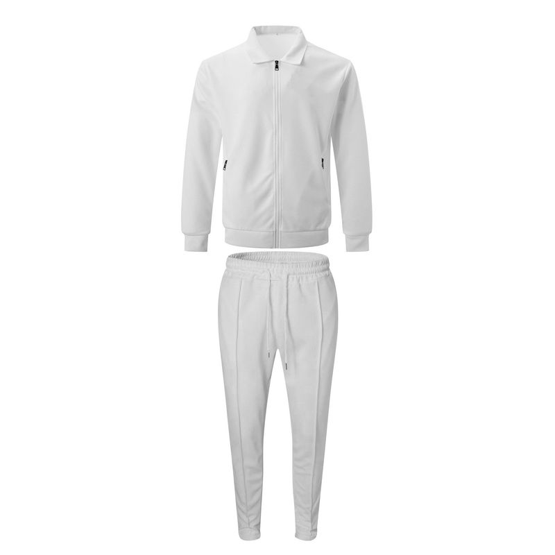 2023 Cappotto Autunno Gioventù Waffle Tasca con zip Colletto ribaltato Cardigan slim fit Set giacca da uomo_voghion.com