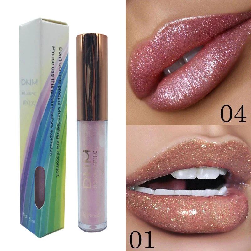 Rouge à lèvres couleur Laser DNM, nacré, pailleté, hydratant, waterproof, lèvres sexy et pulpeuses, 2024_voghion.com