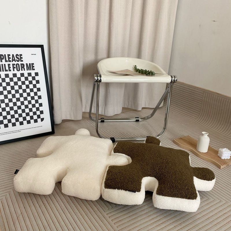 Nuovo stile Ins Futon bianco e nero Comodino Puzzle Pavimento Divano Soggiorno Cuscino Finestra a bovindo Cuscino_voghion.com