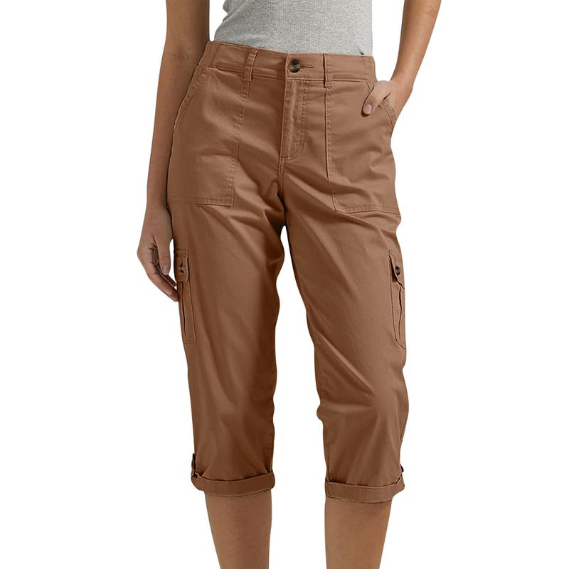 Women's Capris Joggers Mid Rise Cropped Cargo Pants Summer Quick Dry Hiking Pants With Multi Pockets Lightweight Summer Bottoms_voghion.com