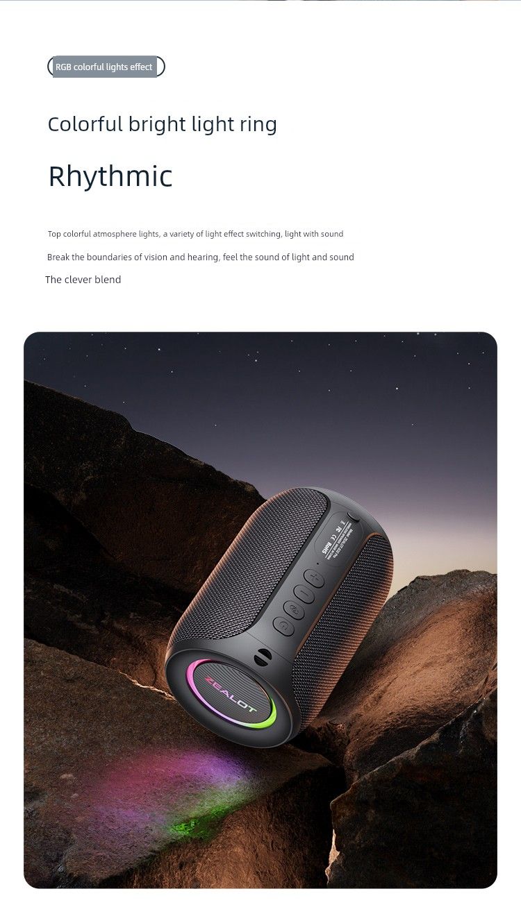 Altoparlante Bluetooth Fanatic S62m per karaoke wireless domestico, microfono integrato, mini KTV portatile per bambini._voghion.com