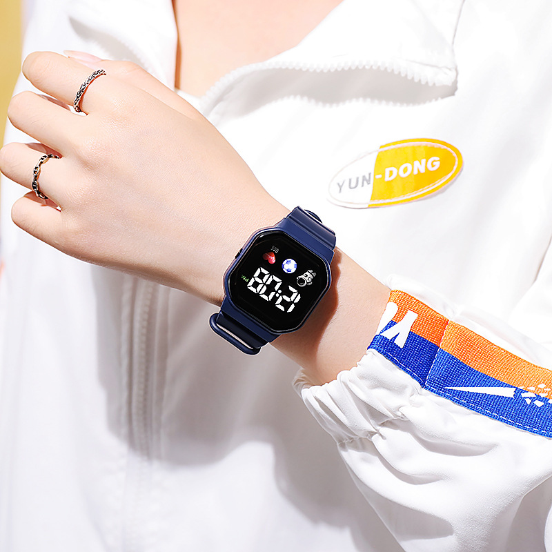 Unicorn Waterproof LED Tech-Sense For Women Ins High-Value Student Party Multi-Functional Electronic Watch_voghion.com