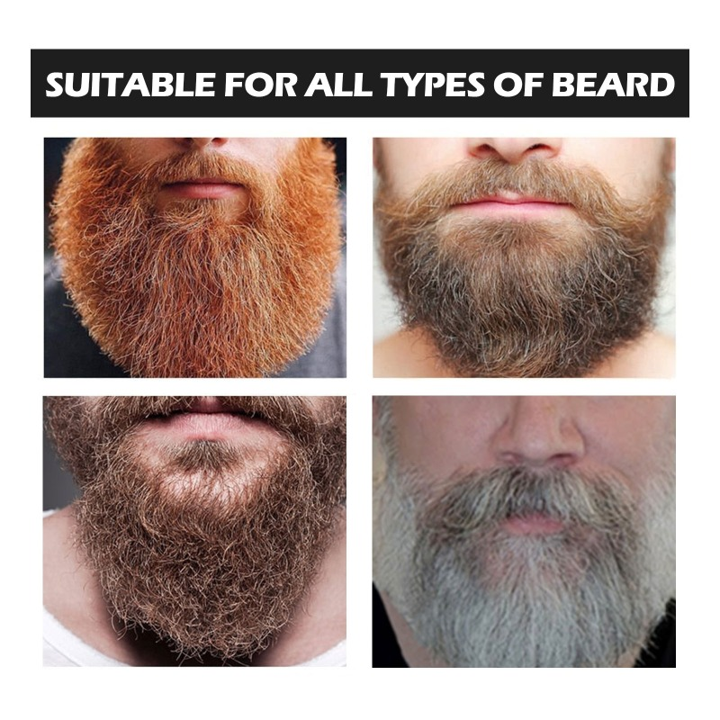 Natural Beard Dye Shampoo Permanent Repair White Grey Hair Removal Instant Mustache Dying Blacking Fast Beard Coloring For Men_voghion.com