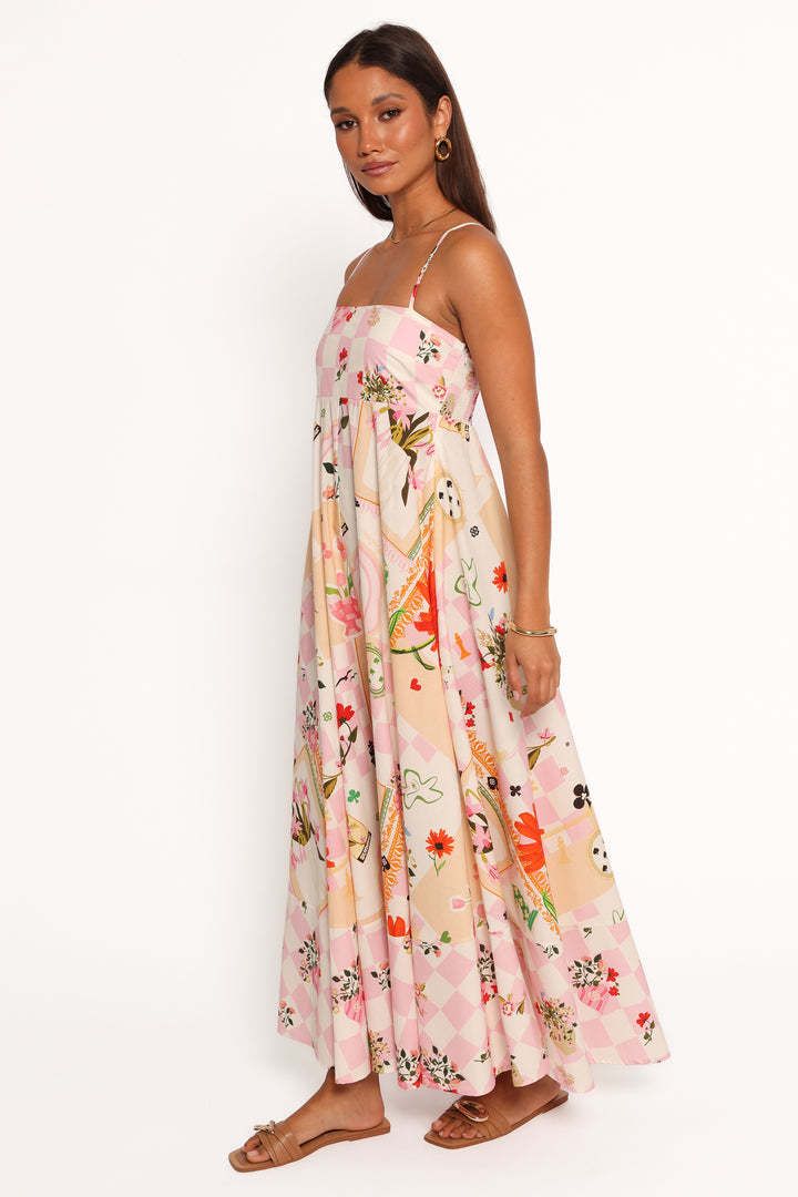 S32297 Flower Positioning Printed Strap Bag Women's Dress_voghion.com