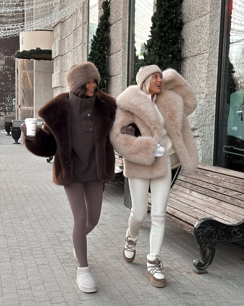 Damenbekleidung Luxus Kunstpelzmantel Damen Wintermode Kragen Flauschige Umweltfreundliche Fuchspelzähnliche Jacke Für den Großhandel_voghion.com
