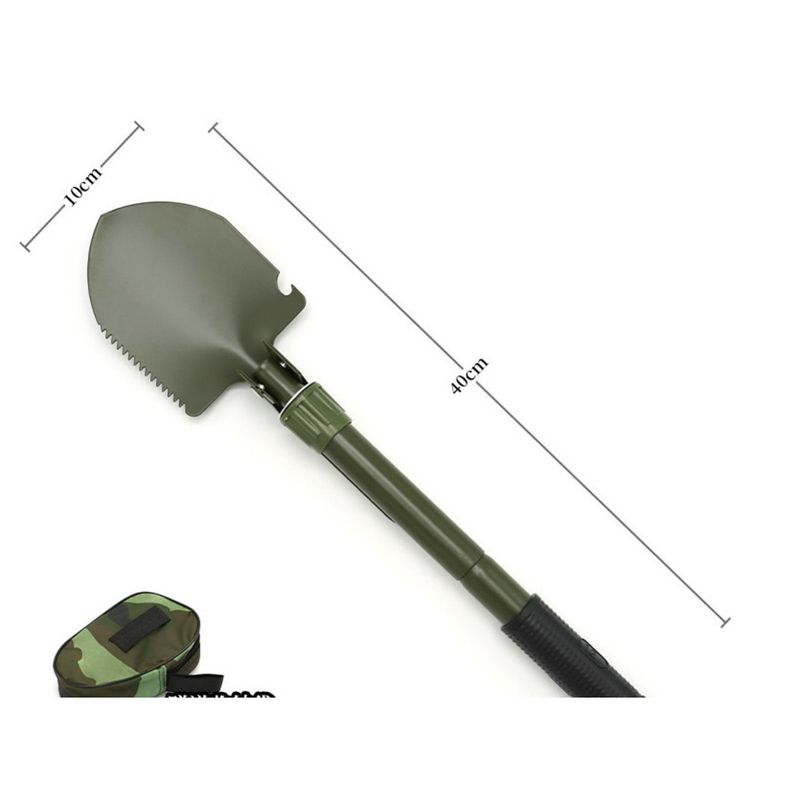 Outdoor Gear Camping Spaten 4-in-1 Multifunktionale Militär Angeln Klapp Eisen Schaufel_voghion.com