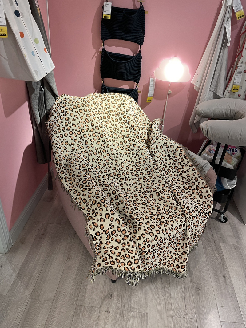 담요요담요담요 Coperta decorativa per divano, modello animale leopardo, strada americana, coperta_voghion.com