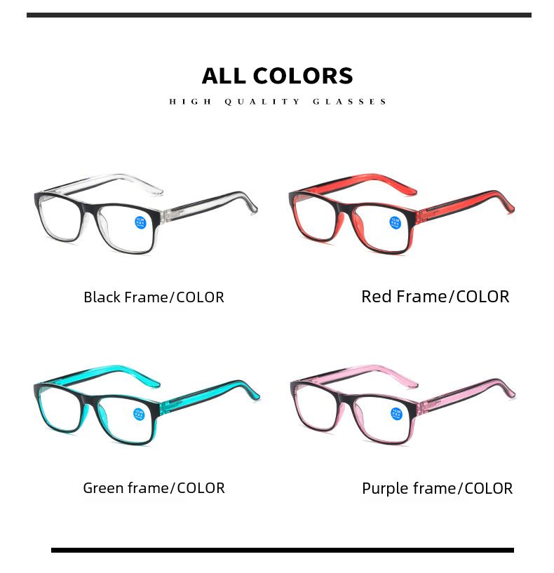 Lunettes de lecture à la mode pour jambes de printemps, lunettes de lecture de stand Jianghu en gros, lunettes de lecture confortables anti-lumière bleue pour hommes et femmes_voghion.com