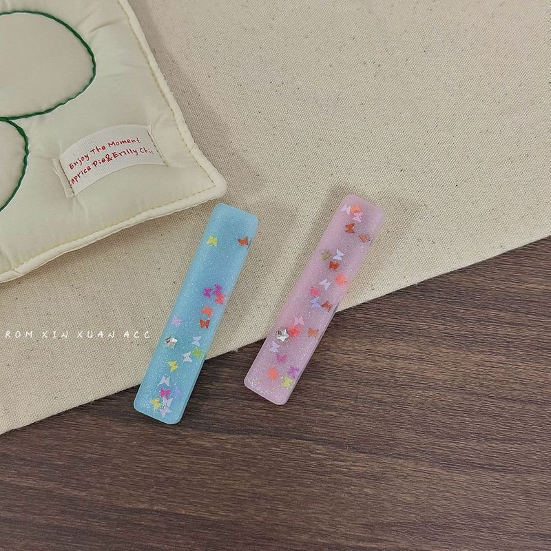 Y2K Summer Sweet Cool Girl Jelly Color Hairpin Spice Girls Acrylic Bangs Side Clip Duckbill Clip Accessori per capelli_voghion.com