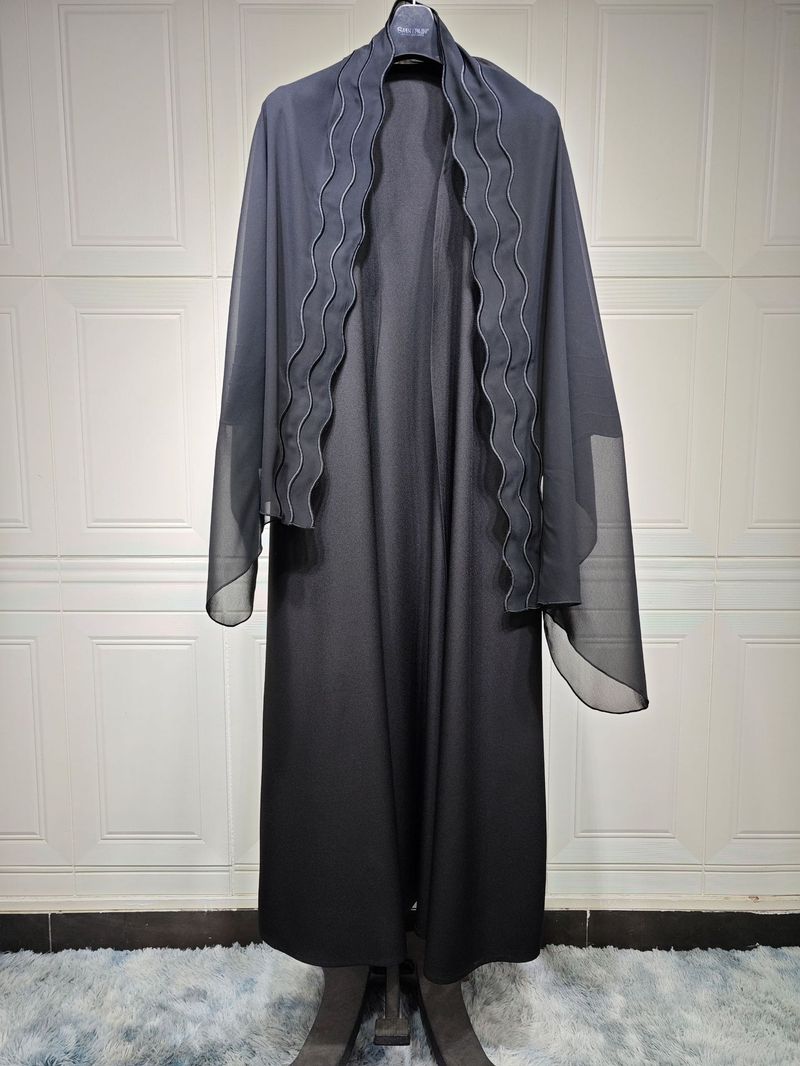 Îmbrăcăminte de damă Jachetă rafinată brodata cu turban două piese_voghion.com