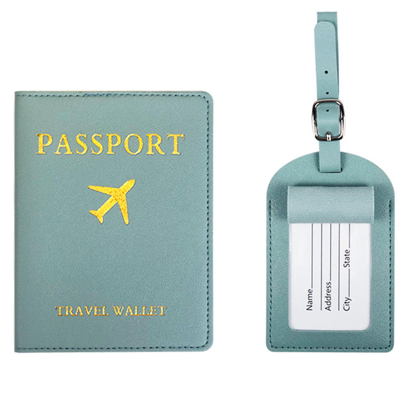 Luggage Tag And Passport Cover, Set Card Passport Holder Set Luggage Tag Passport Holder Passport Cover_voghion.com