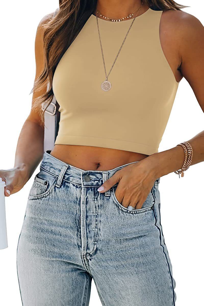 Corsetto aderente ed elasticizzato da donna, stile estivo, sexy, alla moda, semplice, tinta unita, senza maniche, stile streetwear, stile gotico_voghion.com