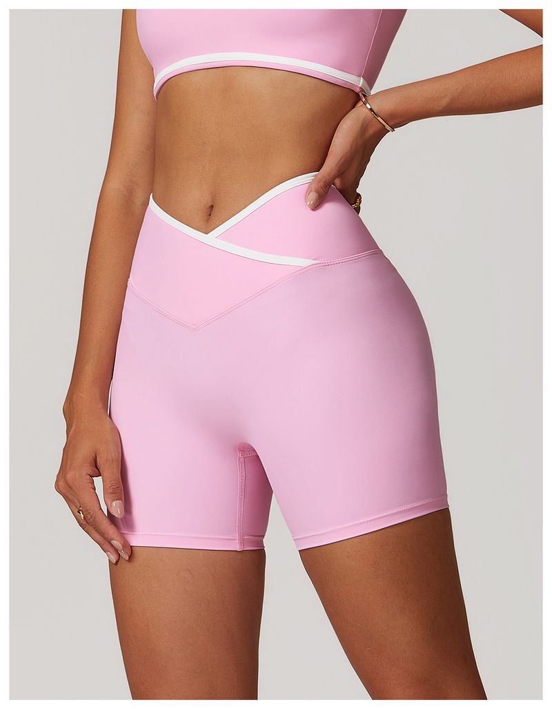High Waist Yoga Shorts For Women - Seamless Naked Feel Squat Proof Gym Workout Shorts With Peach Lift Design_voghion.com