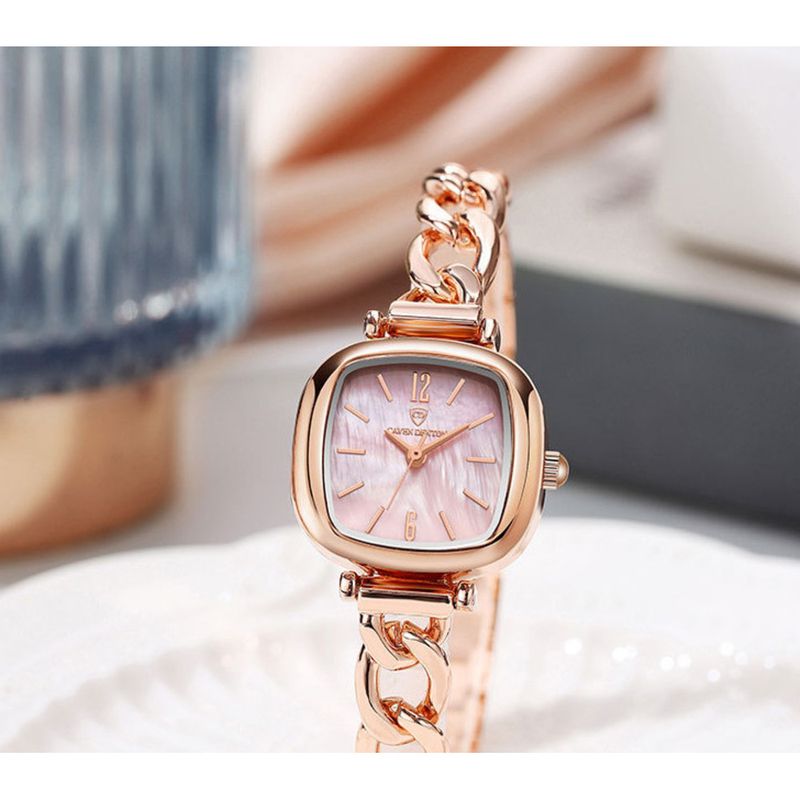 Orologio da donna piccolo quadrato, alla moda, di nicchia, leggero, lussuoso, semplice, elegante, impermeabile, da studentessa_voghion.com