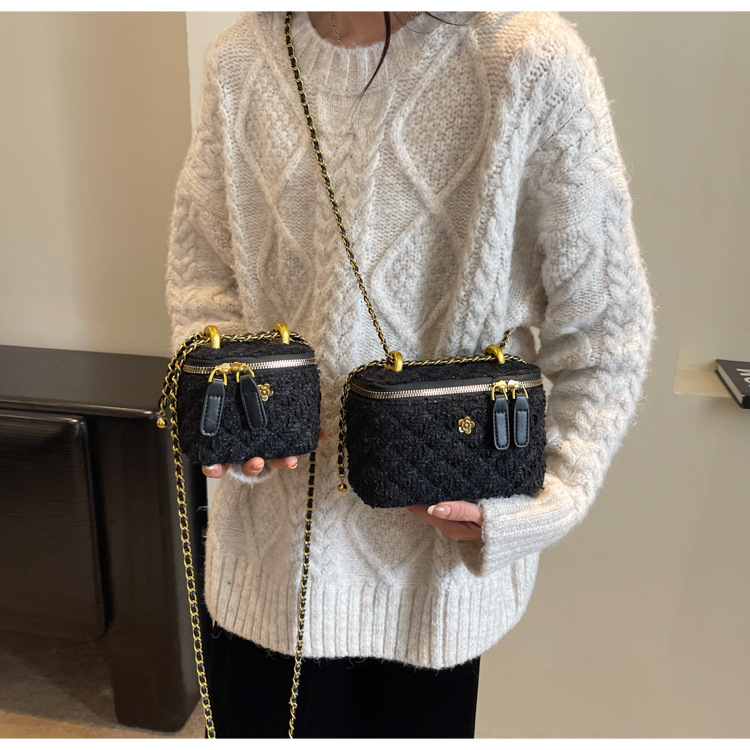 French chain for women new small square crossbody high-end mini niche box bag_voghion.com